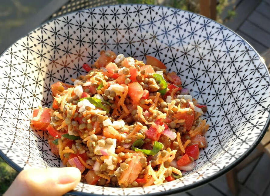 salade de lentilles